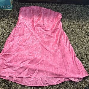 SHOW ME YOUR MUMU PINK ROSE STRAPLESS DRESS SZ XXL NWT